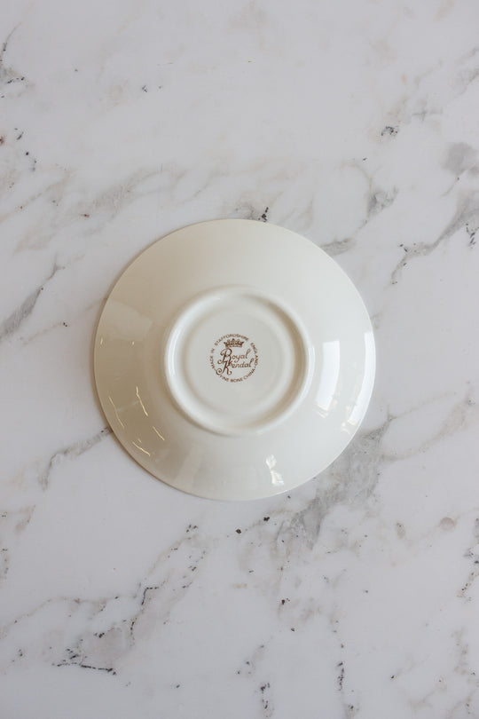 vintage royal kendal fortune telling teacup and saucer