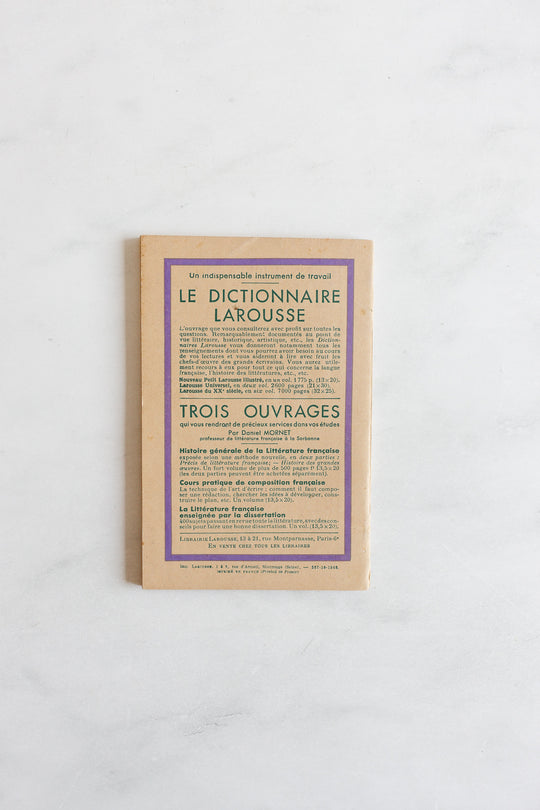 1940s French Larousse lavender paperback, set of 5