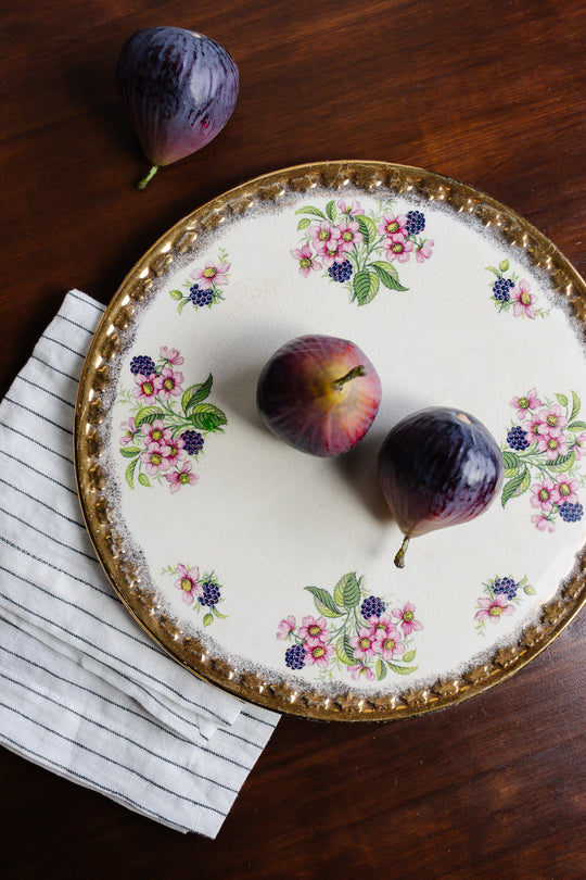 midcentury aynsley stoke on trent cake plate