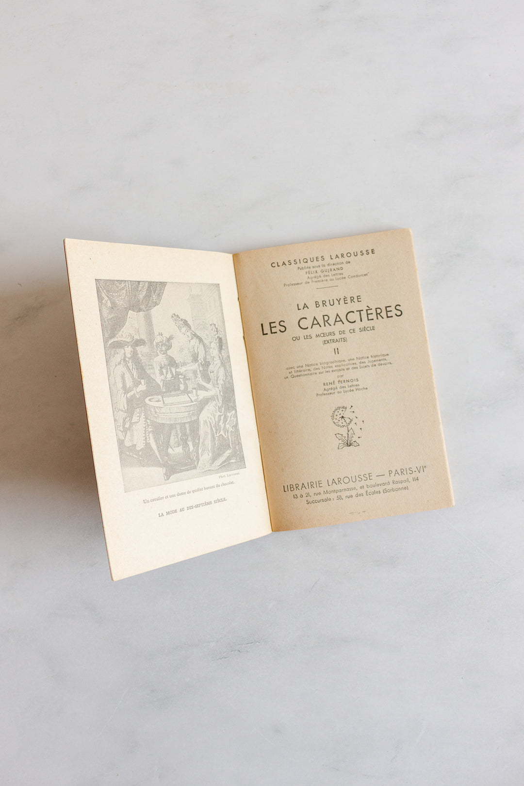 1940s French Larousse lavender paperback, set of 5