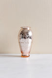 rare 1940s French pink mercury glass vase