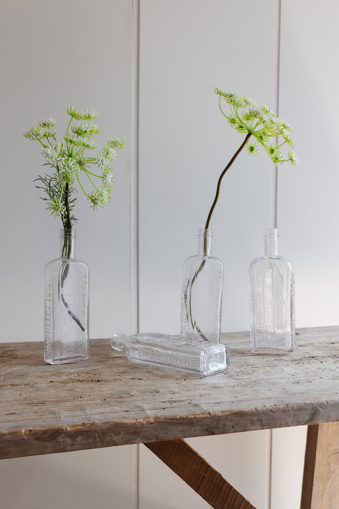 turn of the century French glass pharmacy bottle