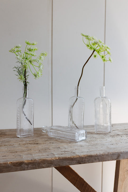 turn of the century French glass pharmacy bottle