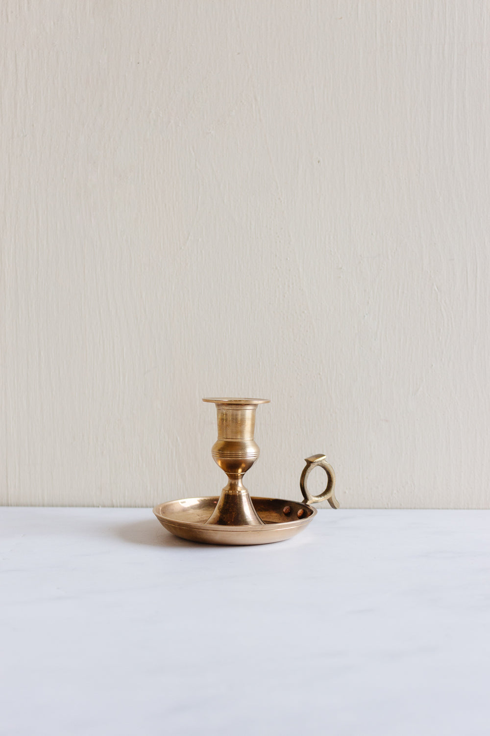 vintage french brass chamberstick