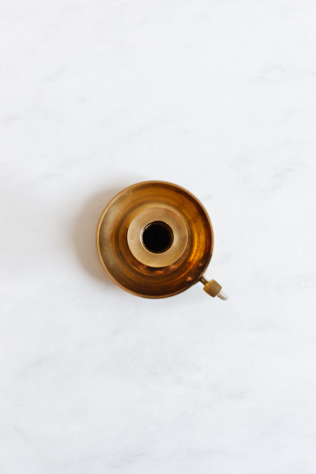 vintage french brass chamberstick
