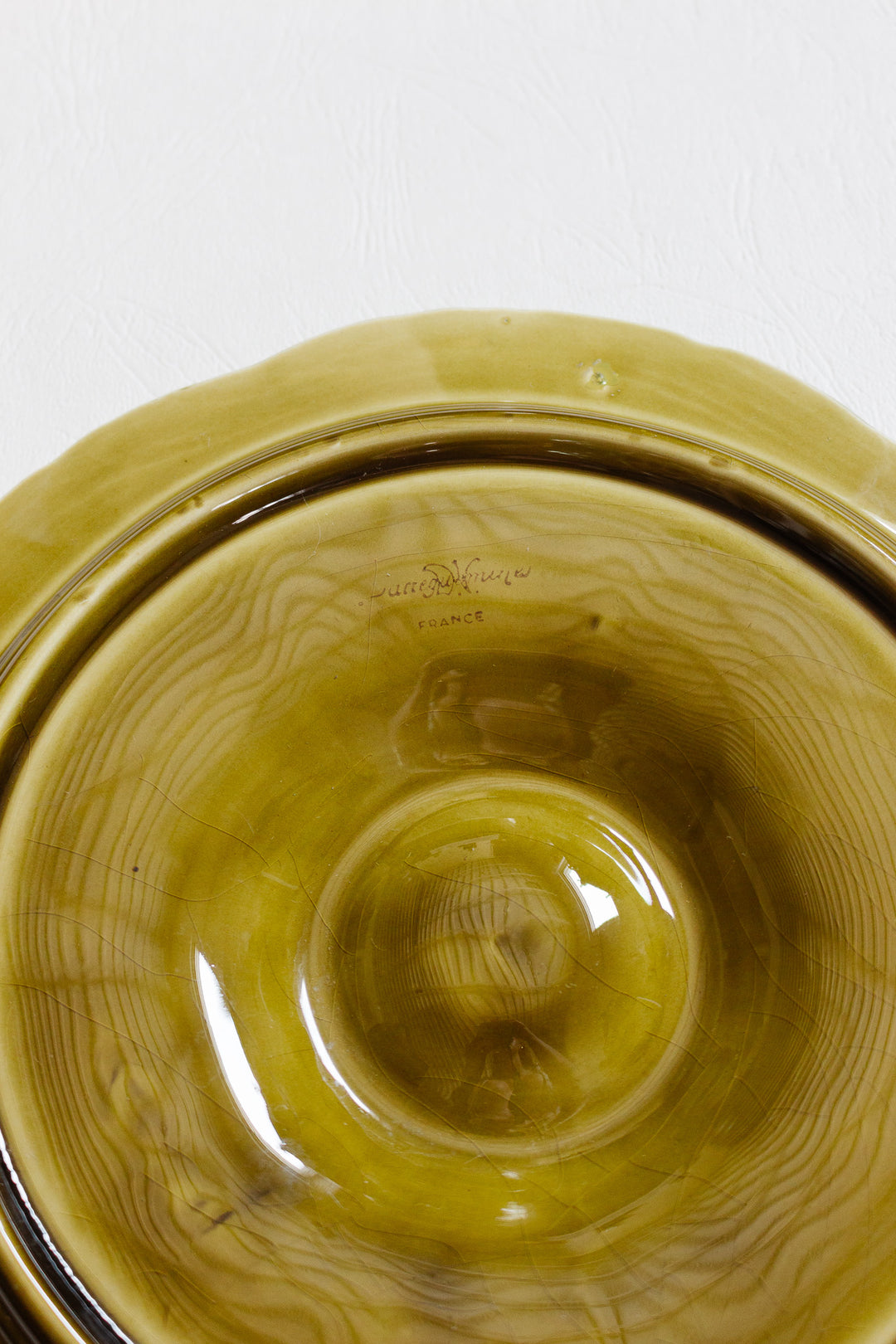 antique  sarreguemines oyster plates, set of 4