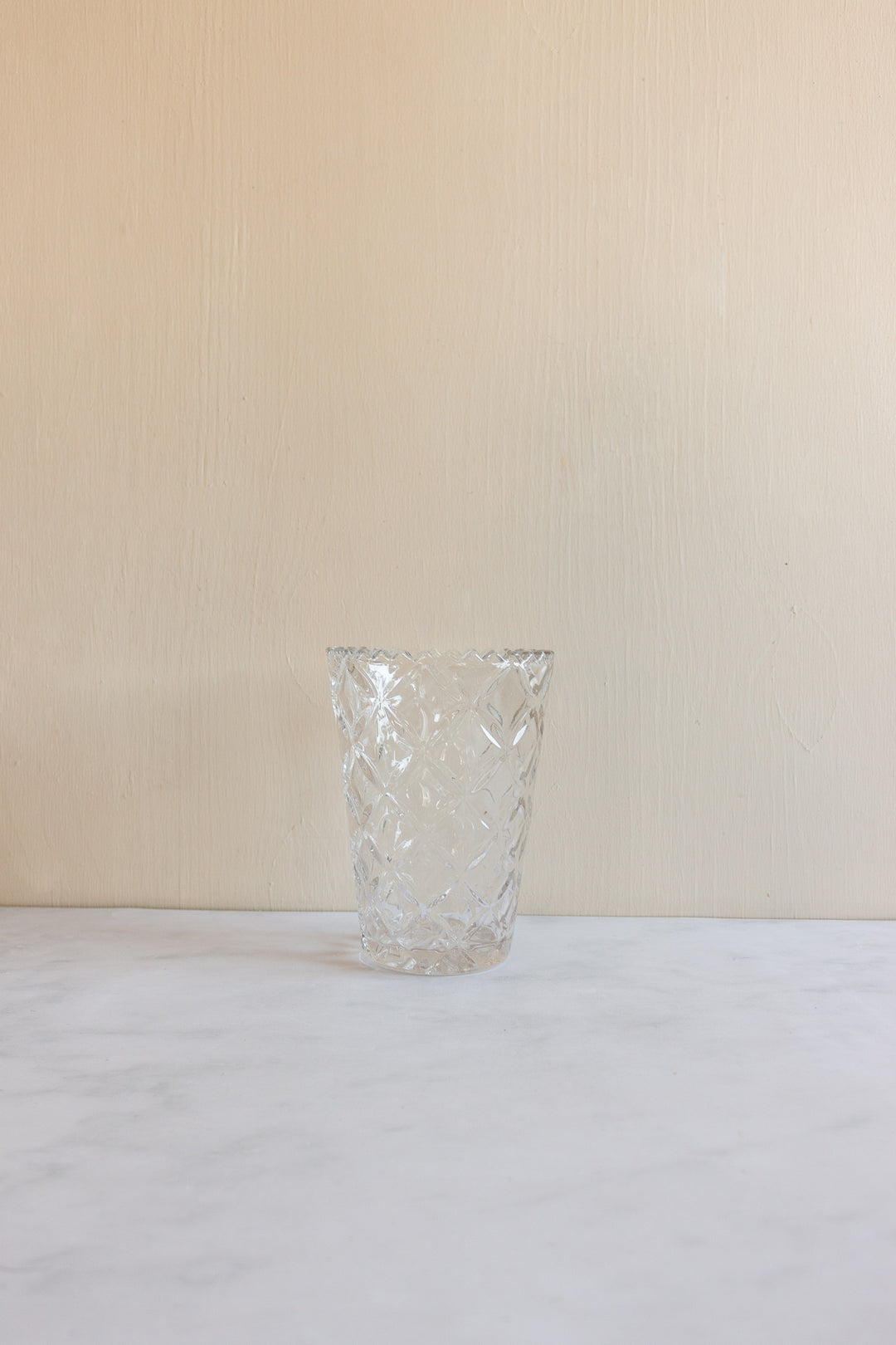 MIDCENTURY FRENCH CUT GLASS VASE