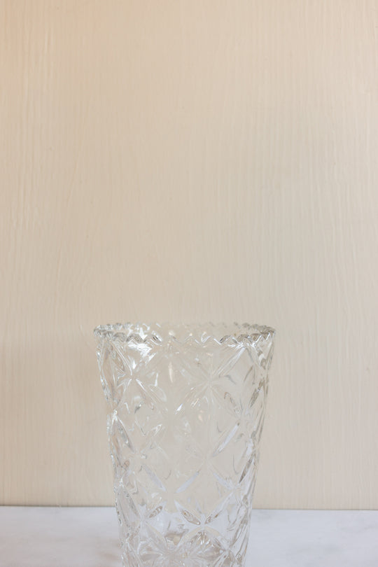 MIDCENTURY FRENCH CUT GLASS VASE