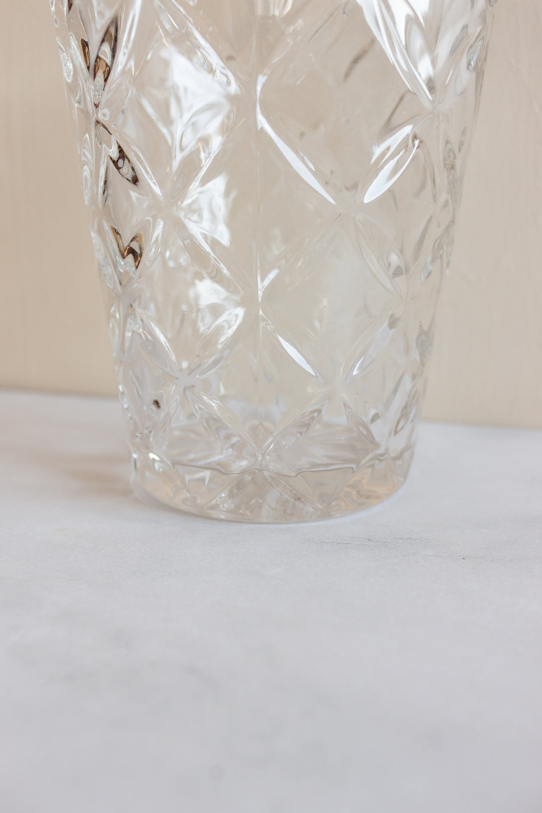 MIDCENTURY FRENCH CUT GLASS VASE