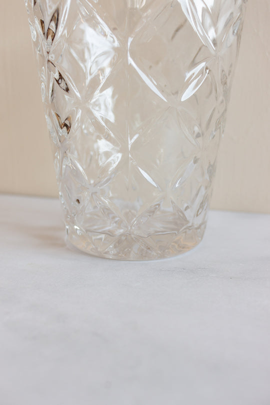 MIDCENTURY FRENCH CUT GLASS VASE