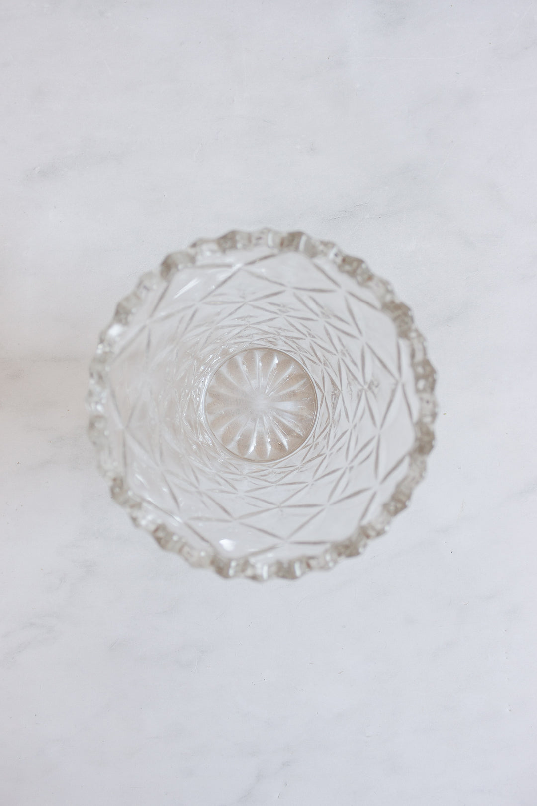 MIDCENTURY FRENCH CUT GLASS VASE
