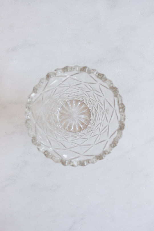 MIDCENTURY FRENCH CUT GLASS VASE