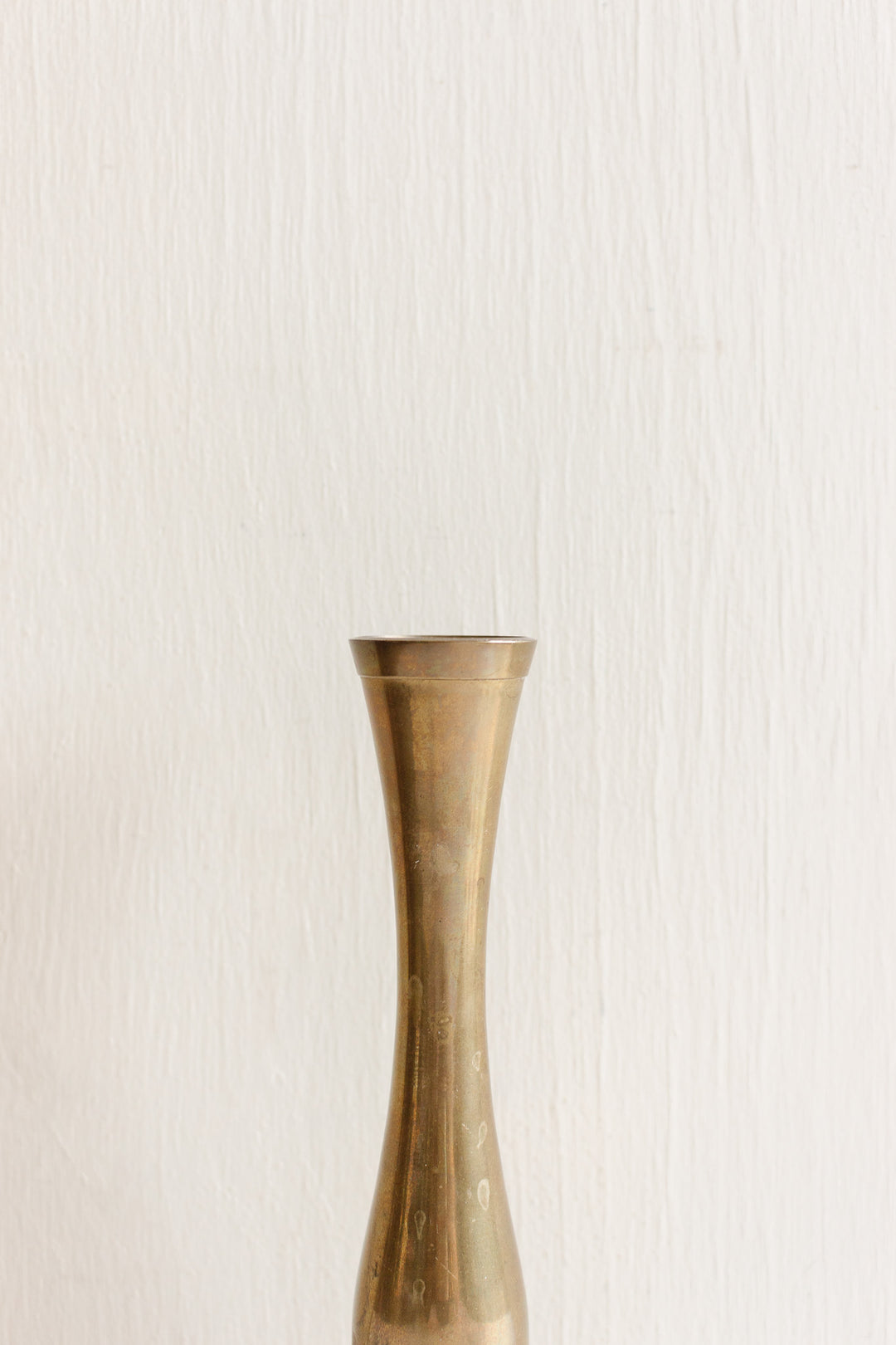 midcentury French brass “soliflor” vase