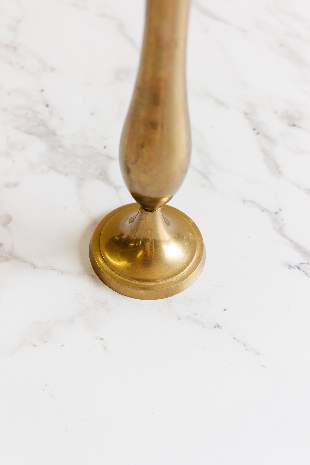 midcentury French brass “soliflor” vase