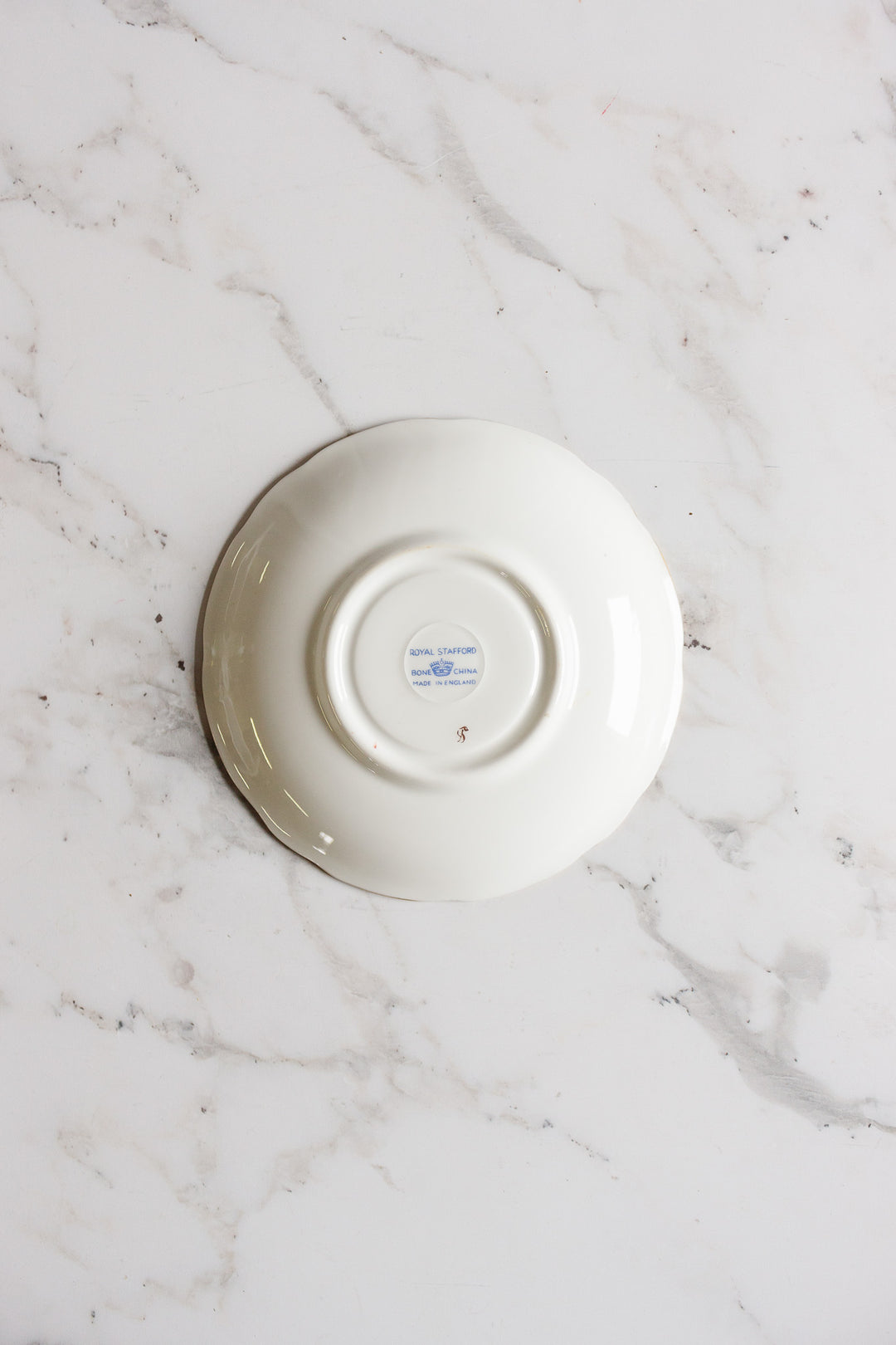 royal stafford green and gold teacup and saucer