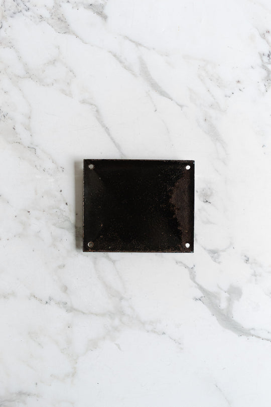 antique french enamel house number plaque