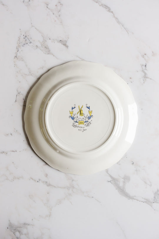 vintage french "moulin des loups orchies france" collection l'ille plate