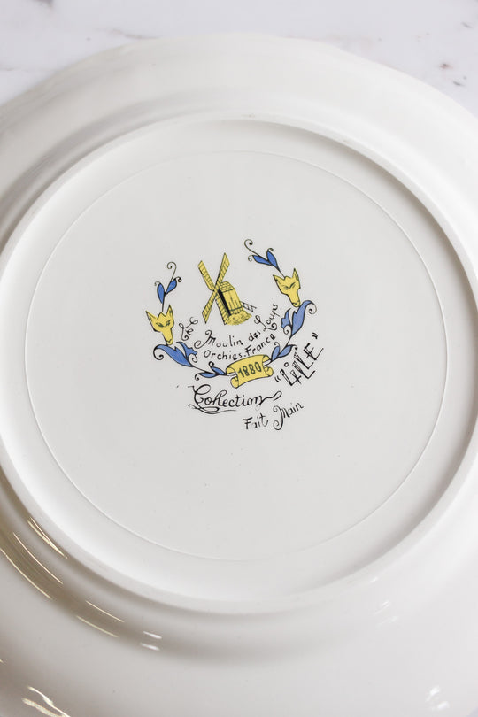 vintage french "moulin des loups orchies france" collection l'ille plate