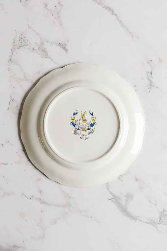 vintage french "moulin des loups orchies france" collection l'ille plate