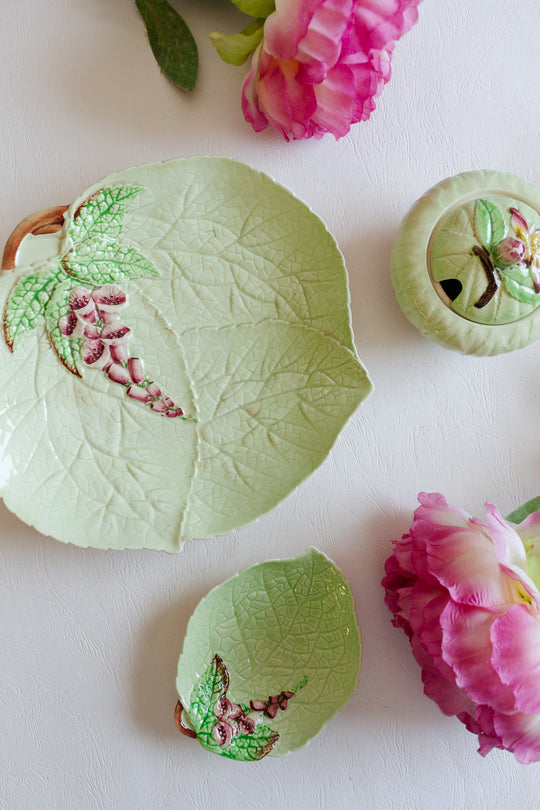 vintage carltonware foxglove pattern set of dishes