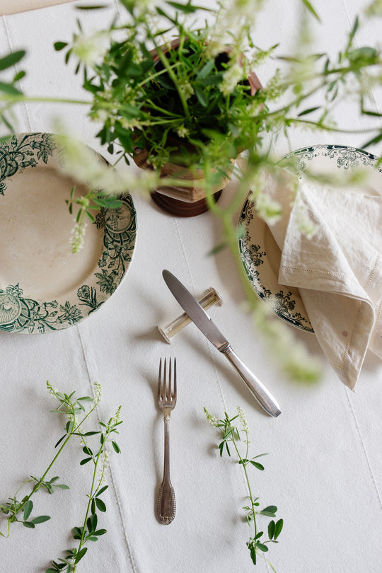 set of 8 antique french silver stamped "porte-couteaux"