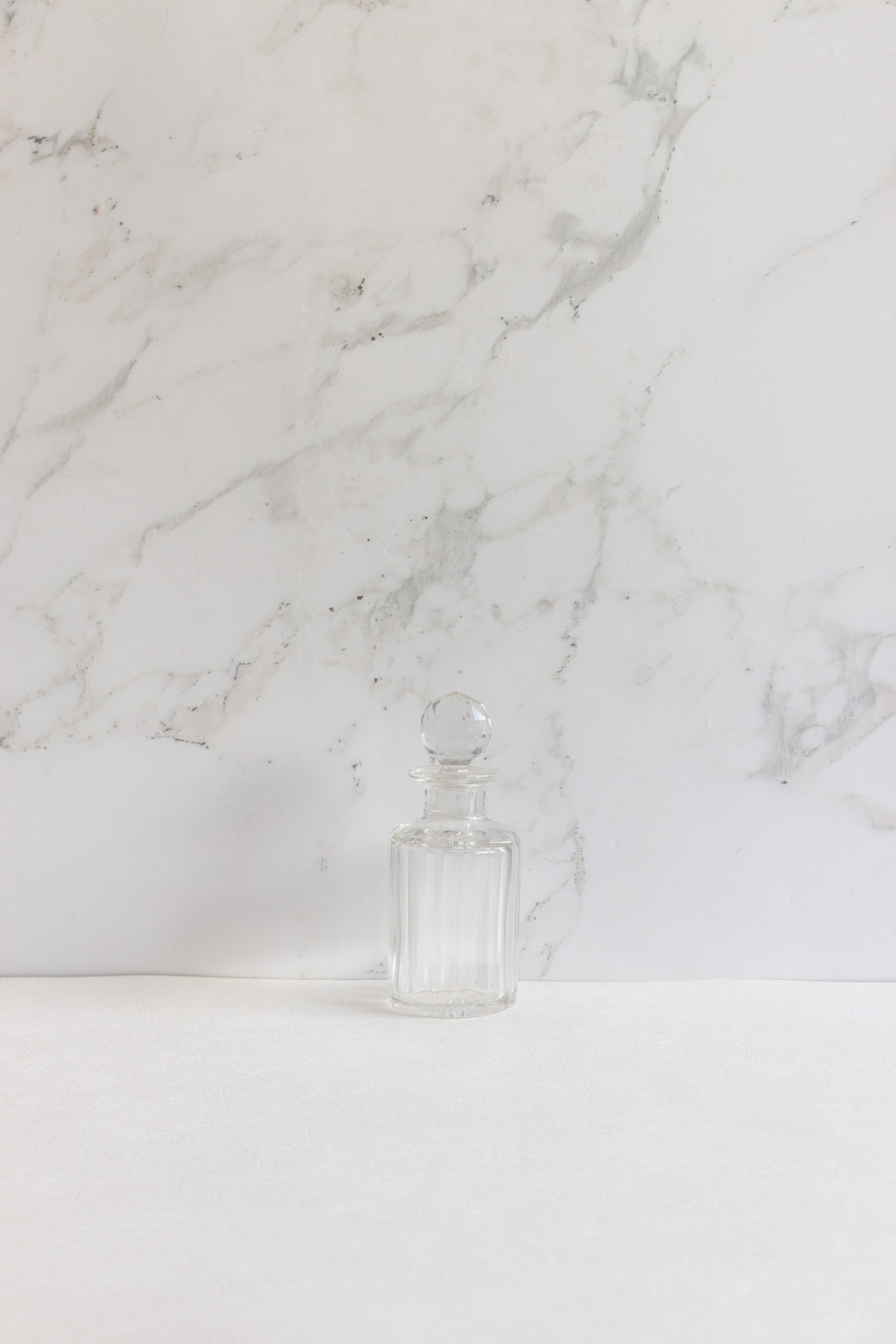 pair of 1940s french glass perfume bottles