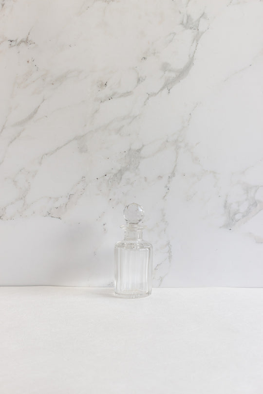 pair of 1940s french glass perfume bottles