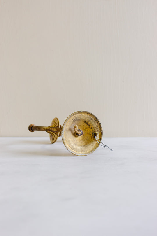 pair of 1940s French gilt brass sconces