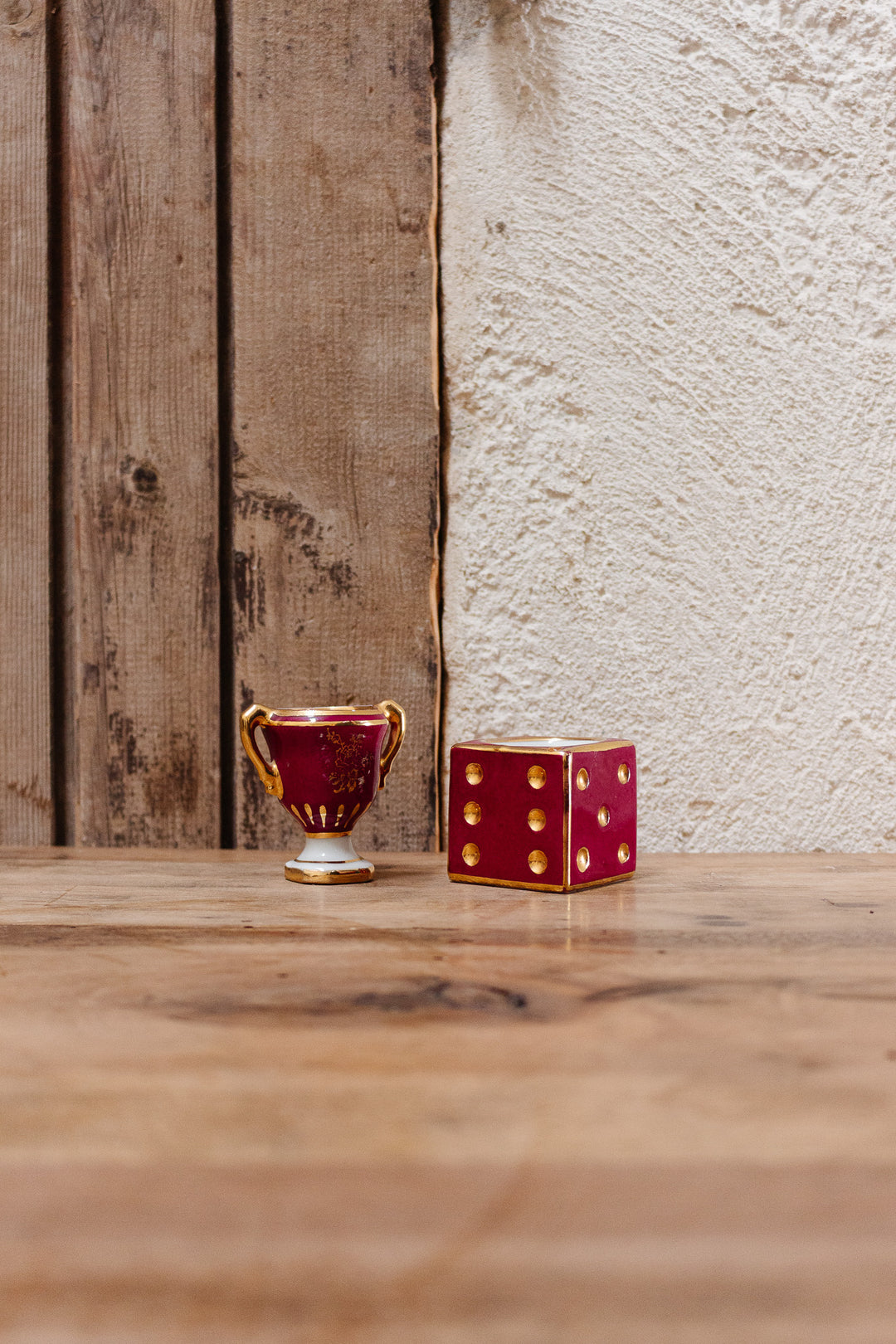 pair of vintage french limoges eggcups