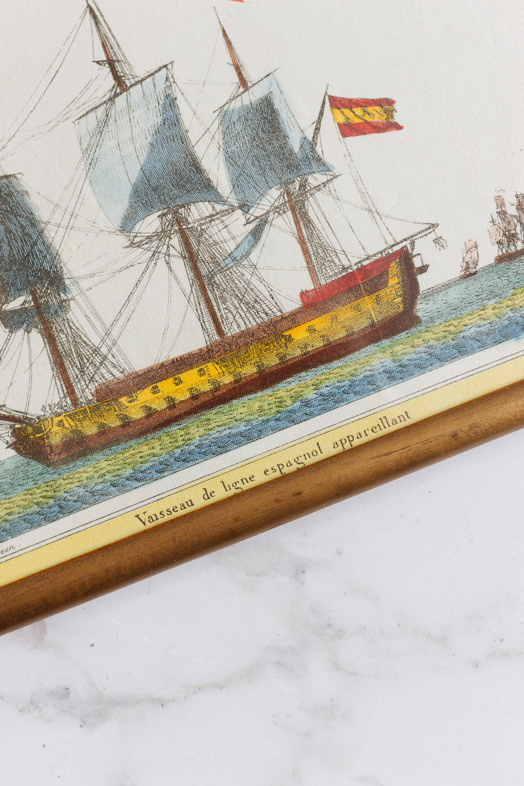 vaisseau de hene espagnol appareillant