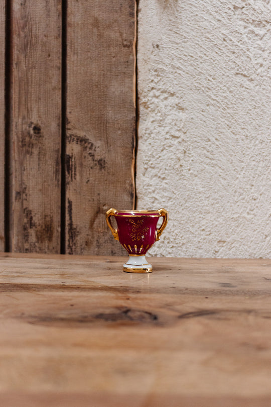 pair of vintage french limoges eggcups