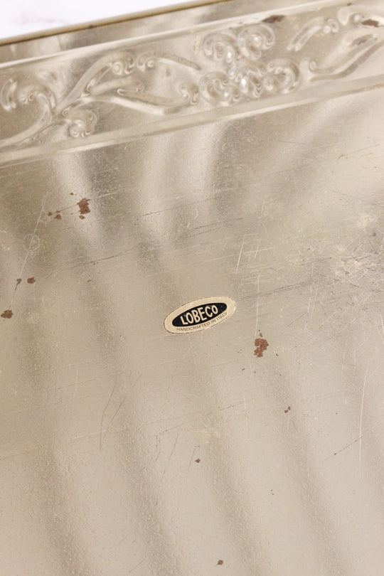 1960s vintage italian tin serving trays