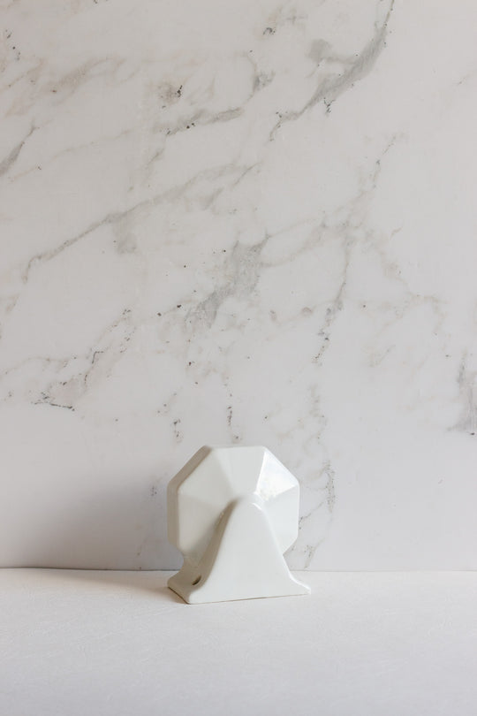 vintage french wall mounted porcelain soap holder