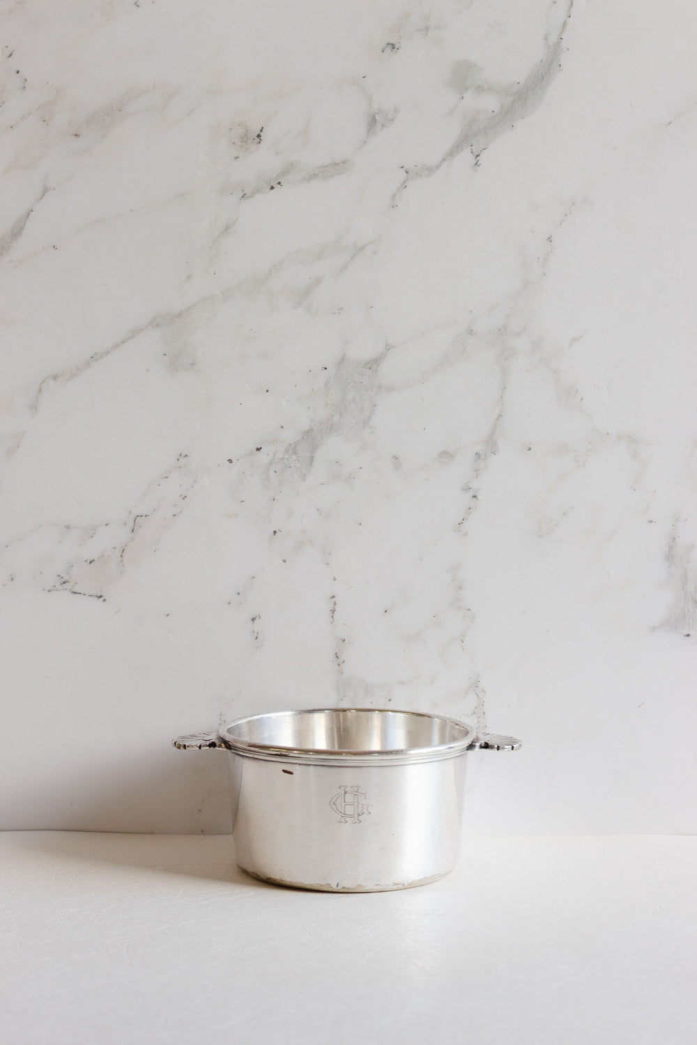 antique french cristofle monogrammed ice bucket