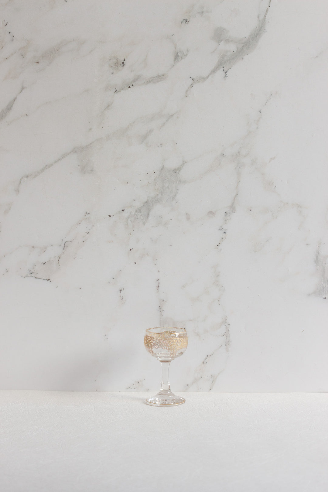 1940s french gold lace decanter set