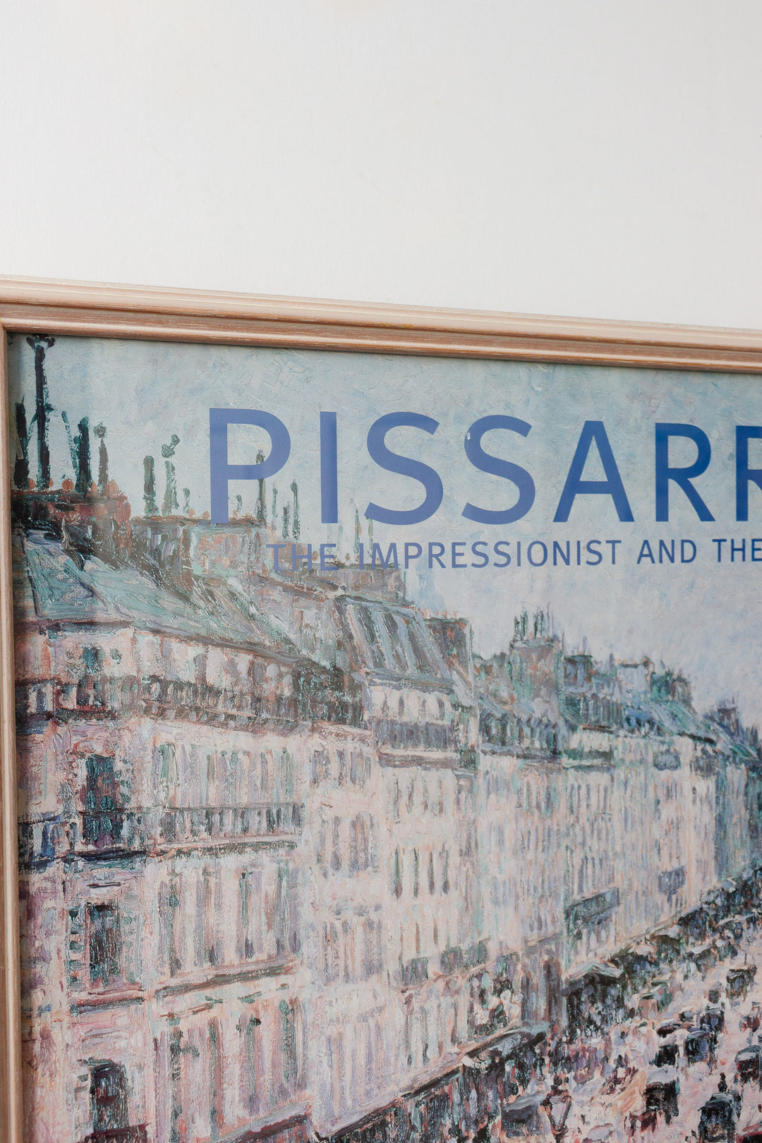 pisssaro "the impressionist and the city" vintage exhibition poster