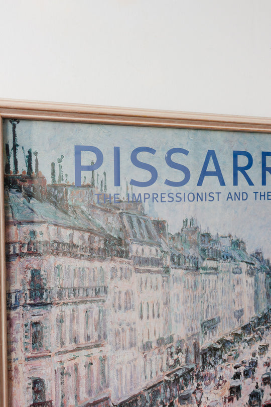pisssaro "the impressionist and the city" vintage exhibition poster
