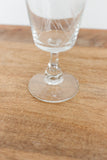 1940s French blown glass digestif glasses, set of 5