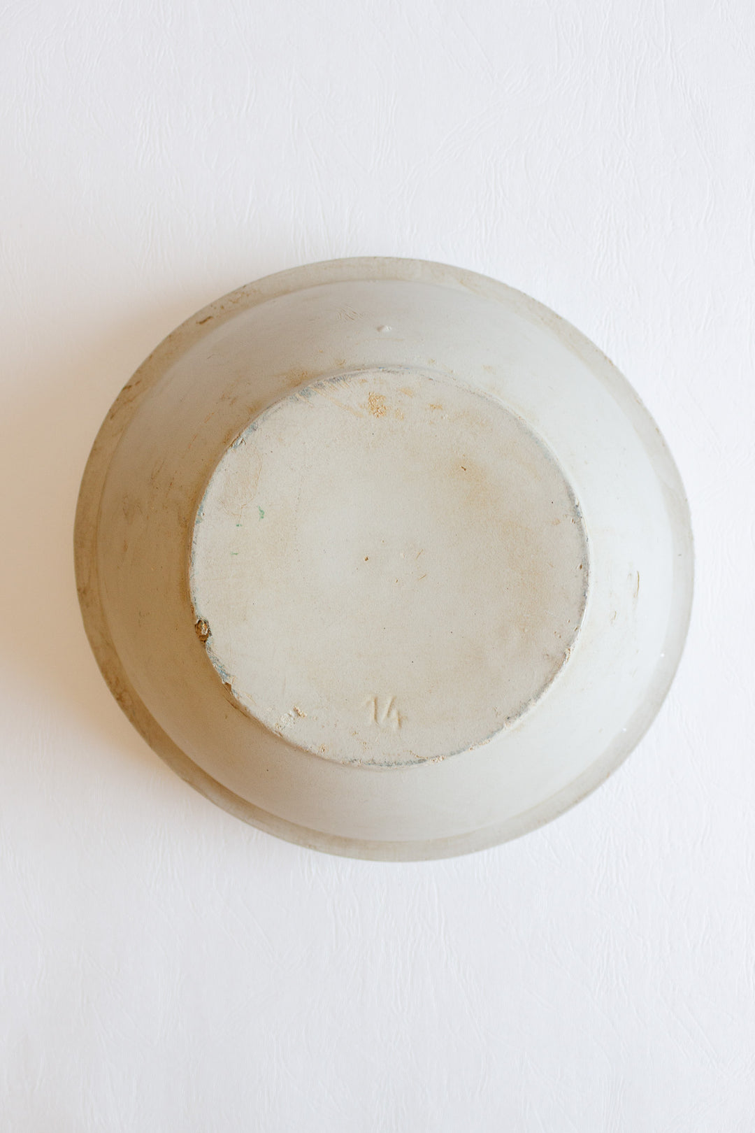 1920s french stoneware mixing bowl