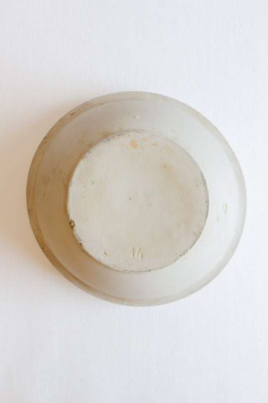 1920s french stoneware mixing bowl