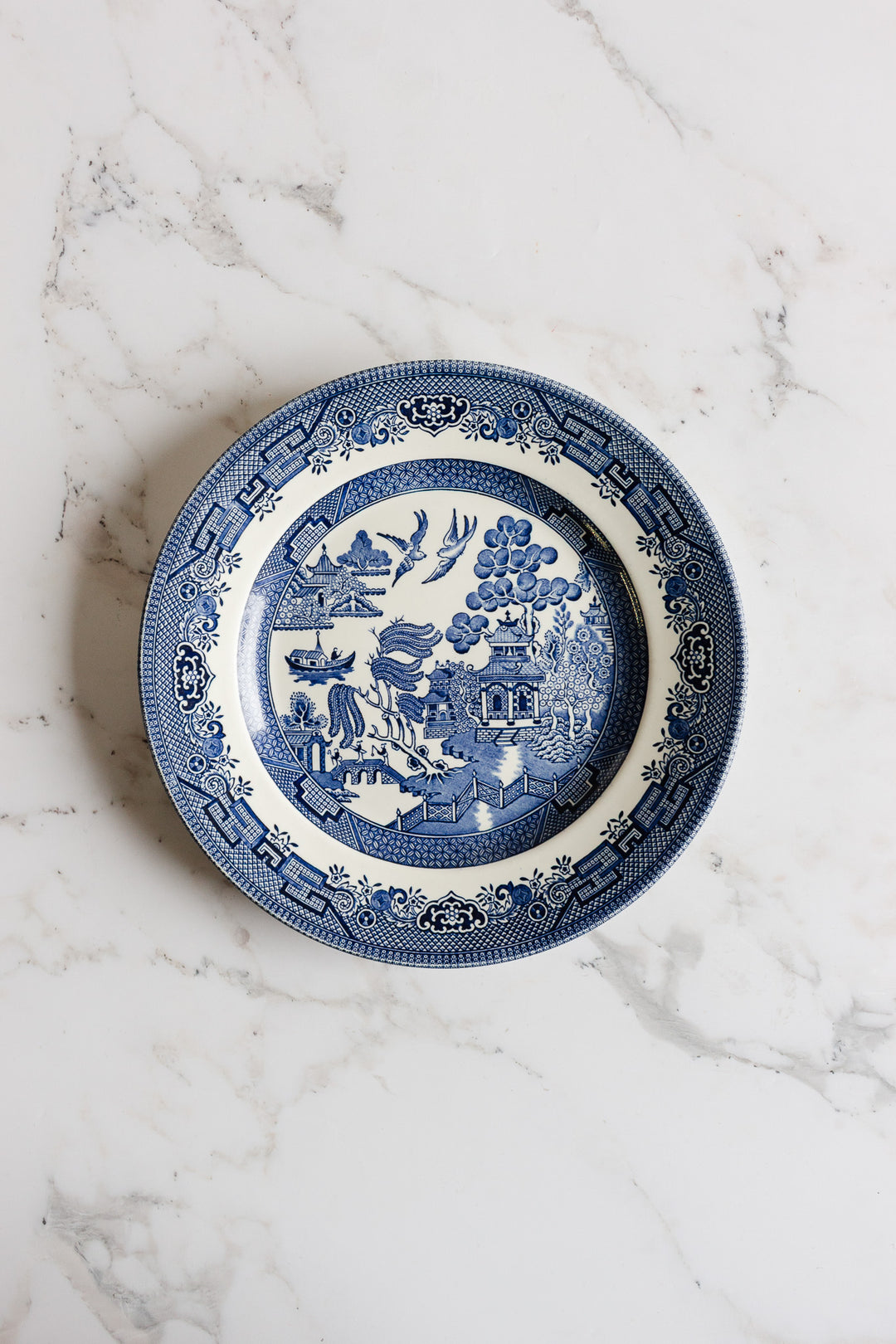 mix and match series of "assiettes dépareillées" - shades of blue