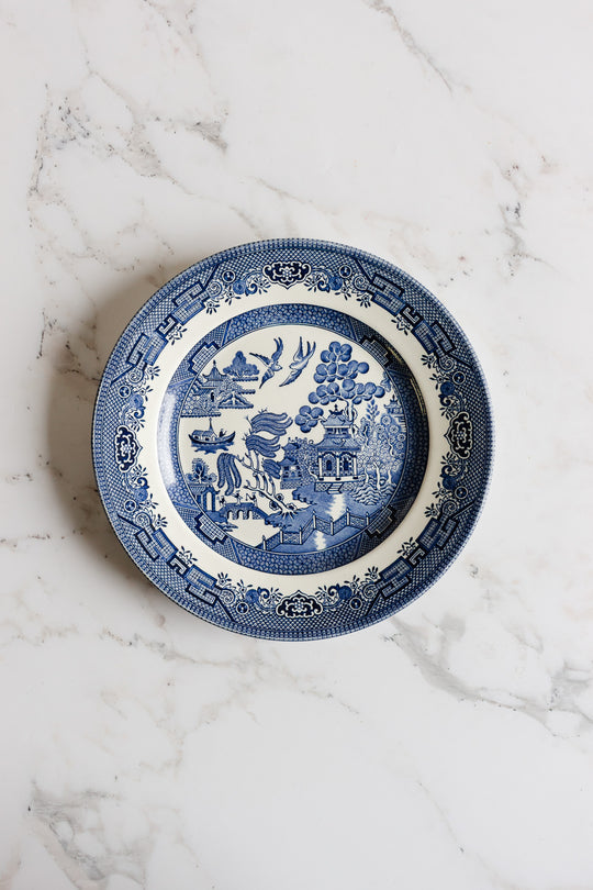 mix and match series of "assiettes dépareillées" - shades of blue