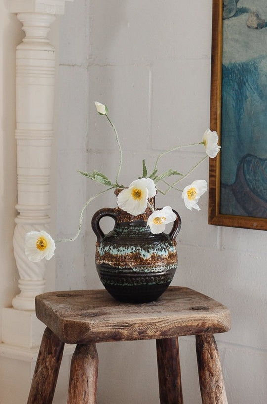 midcentury West German pottery vase