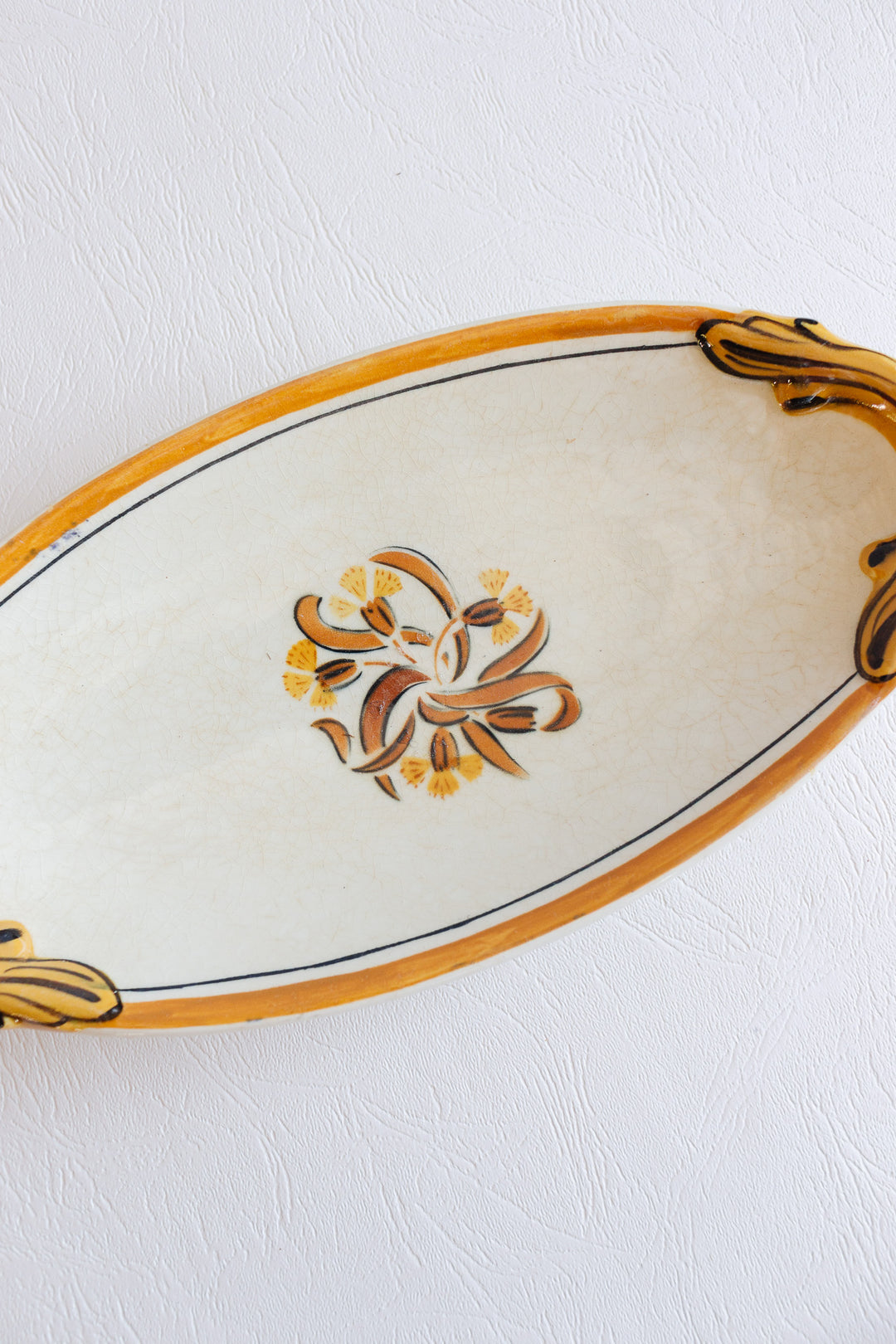 antique french creil et montereau "oeillets" ravier
