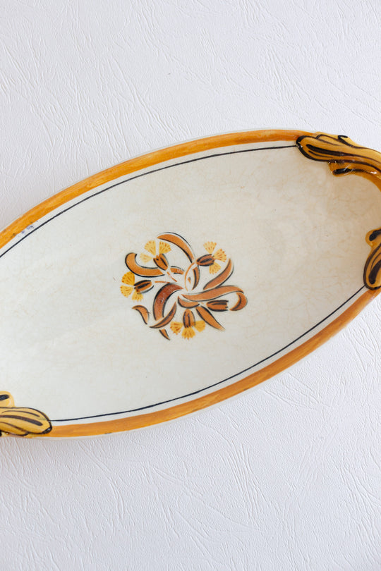 antique french creil et montereau "oeillets" ravier
