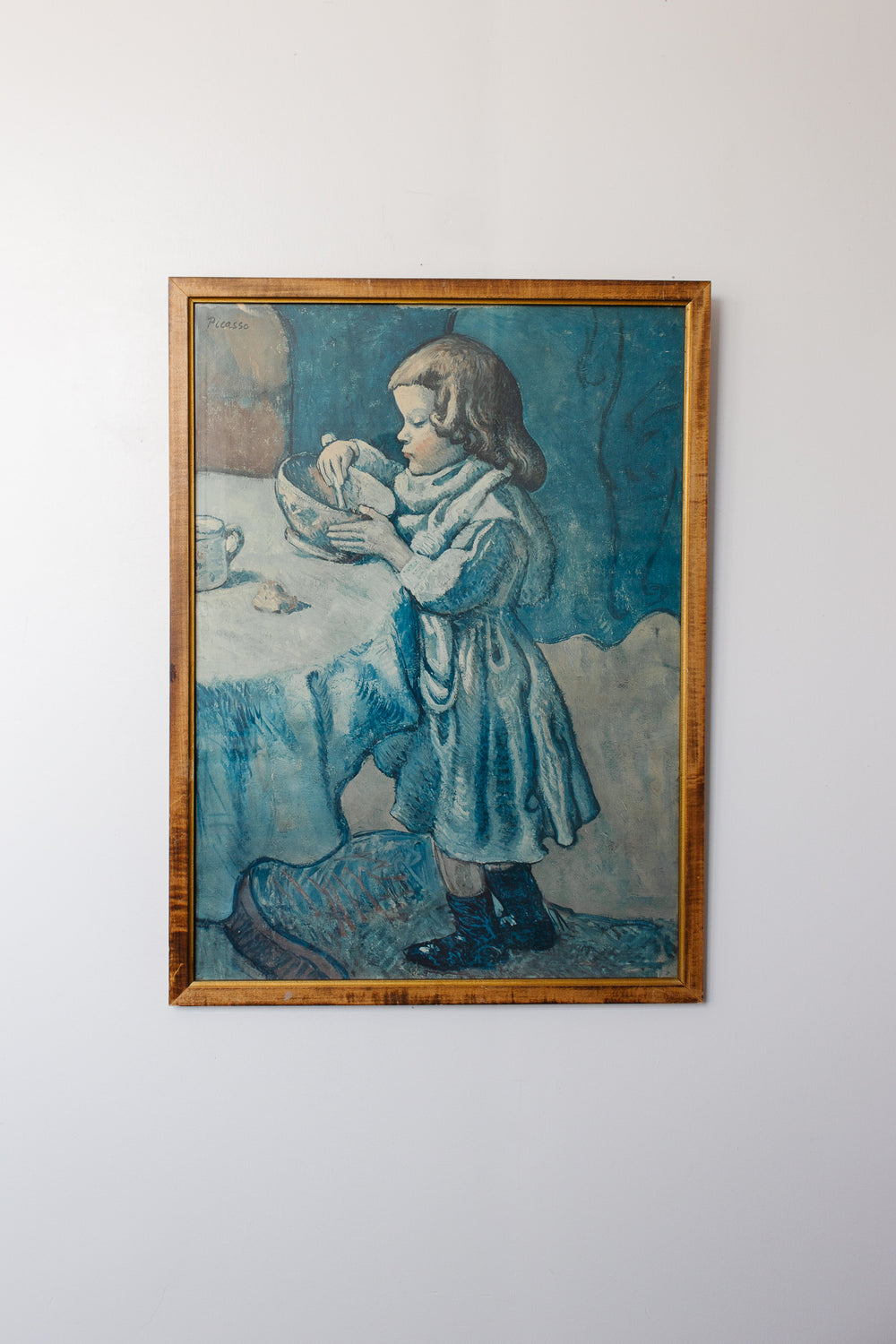 vintage framed print “Le Gourmet” by Picasso