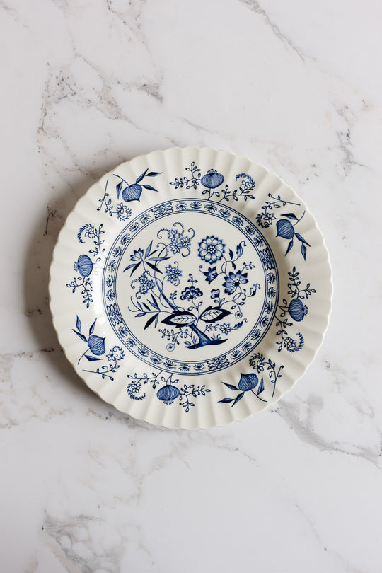 mix and match series of "assiettes dépareillées" - shades of blue