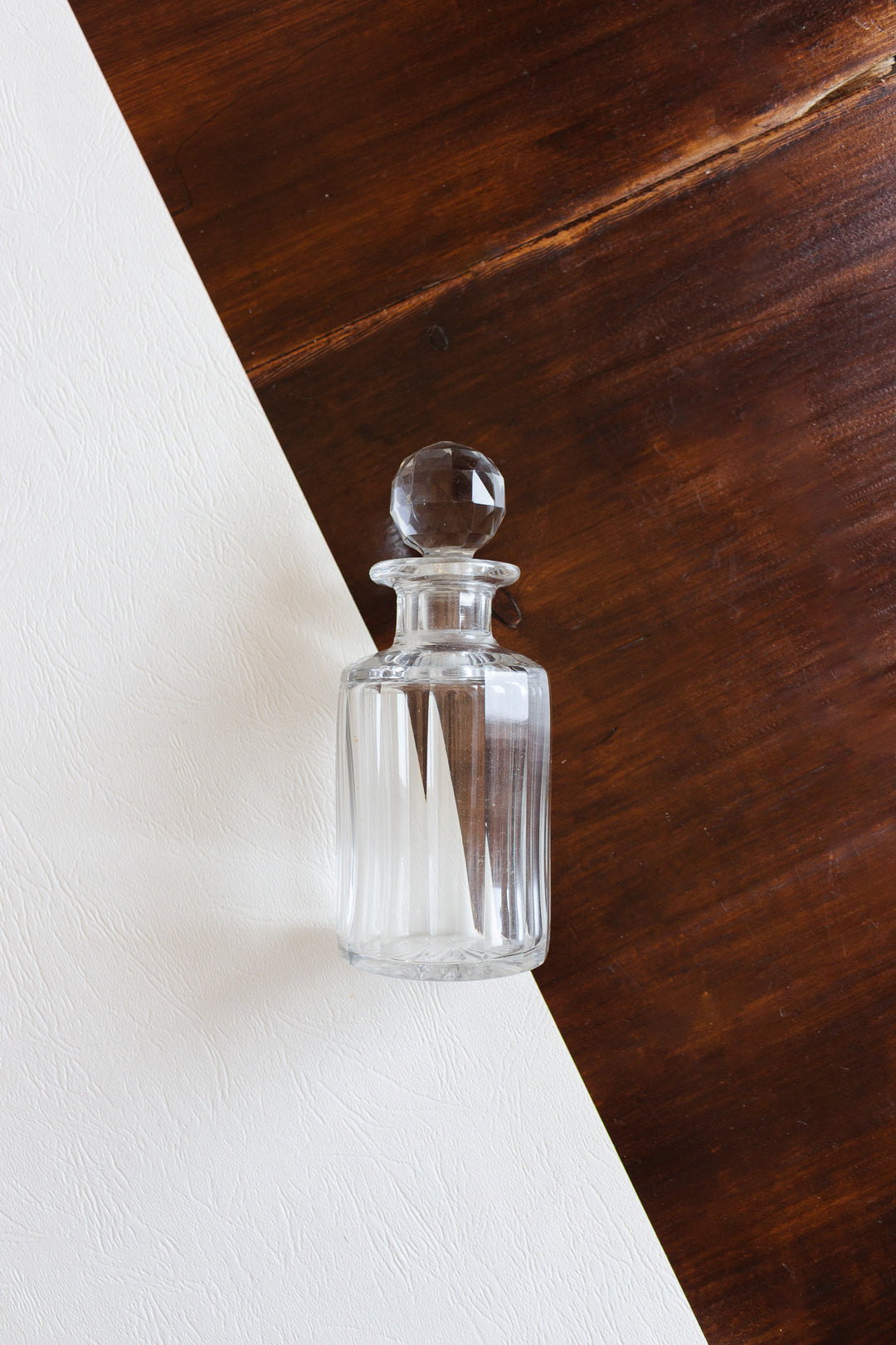 pair of 1940s french glass perfume bottles