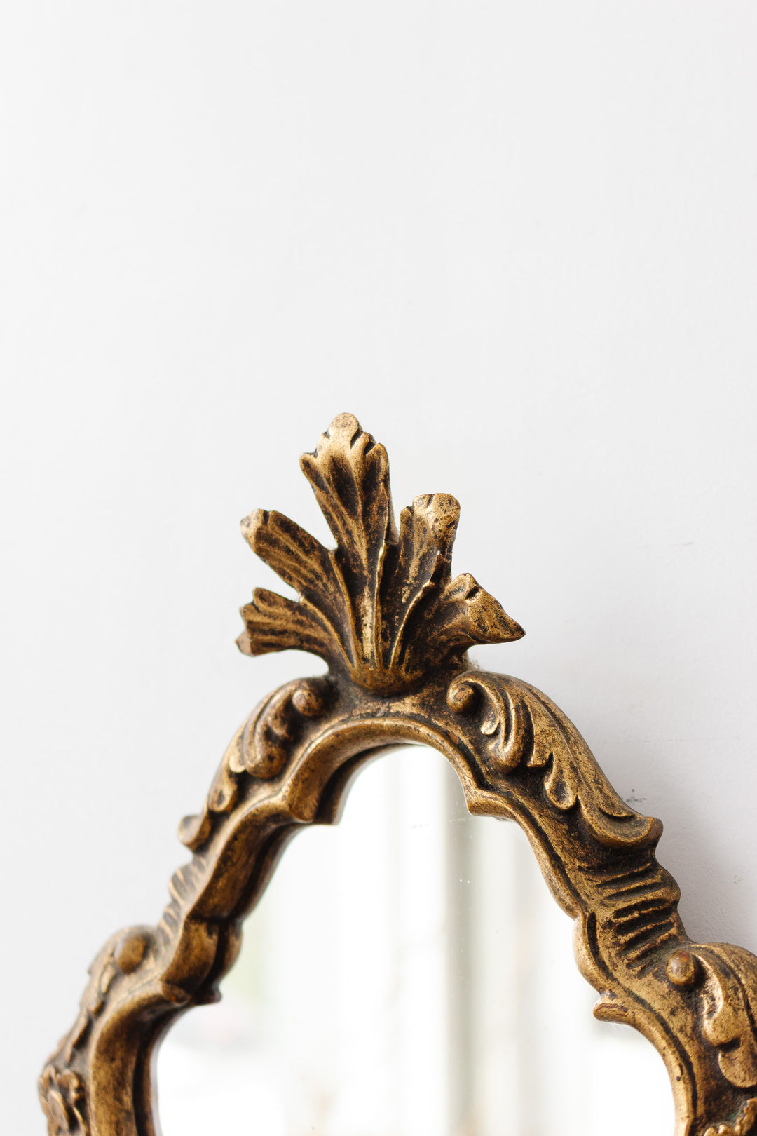 antique french baroque gilt wood mirror
