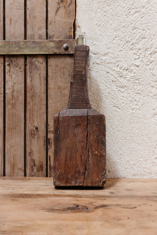 antique french thick handmade artisan breadboard